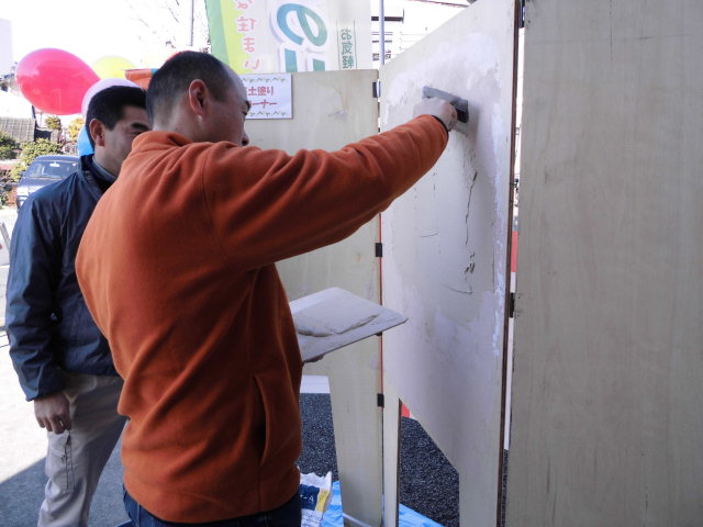 珪藻土塗り体験