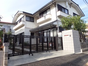 駐車場とお庭のリフォームが完成しました