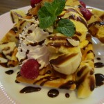 チョコバナナワッフル