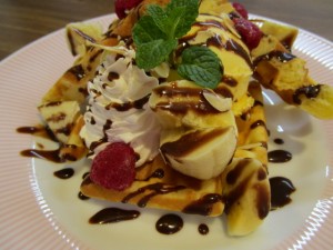 新作スィーツ🎵ワッフル🎵