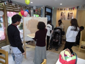 珪藻土塗り体験