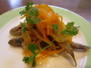 メヒカリのエスカベッシュ