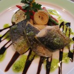 白身魚のソテー　バルサミコソース