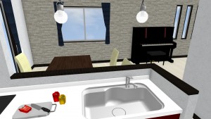 LDK③キッチンから