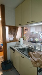 施工事例：キッチン交換工事～ハワイ風～