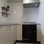 飾り棚×L型のキッチン