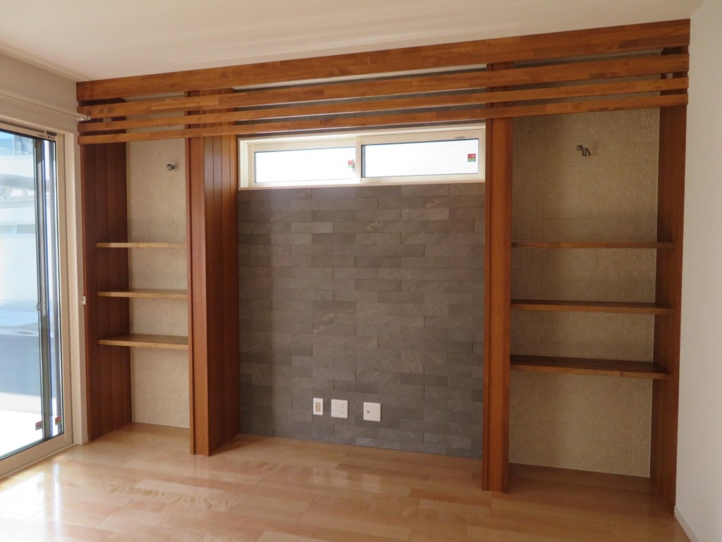 完全オリジナルの造作棚