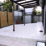 メンテナンス不要！タイル貼りのテラス