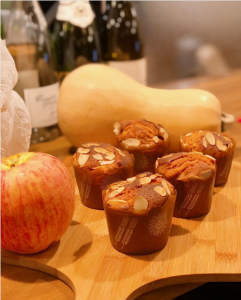 塩キャラメルとりんごのマフィン