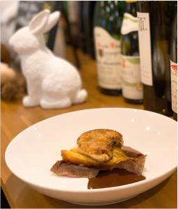 焼き芋とフォアグラのソテー〜チョコレートソース〜