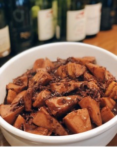 筍の赤ワイン煮