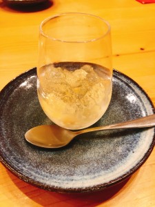 白ワインのゼリー＆桃