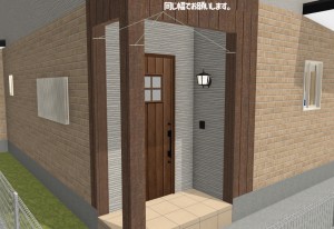 神山様玄関外観詳細