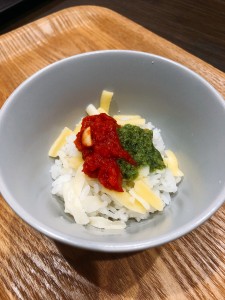 秋のフレンチラーメン　替え飯