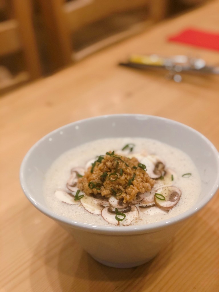 マッシュルーム×鶏白湯