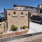 新築の建物と調和する外構工事-2