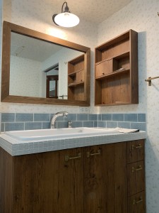 こだわりの洗面台