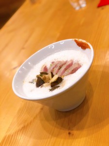 カフェ💛エンラージ＊秋を感じる「新作フレンチラーメン」が完成！