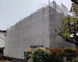 外部からの耐震改修工事