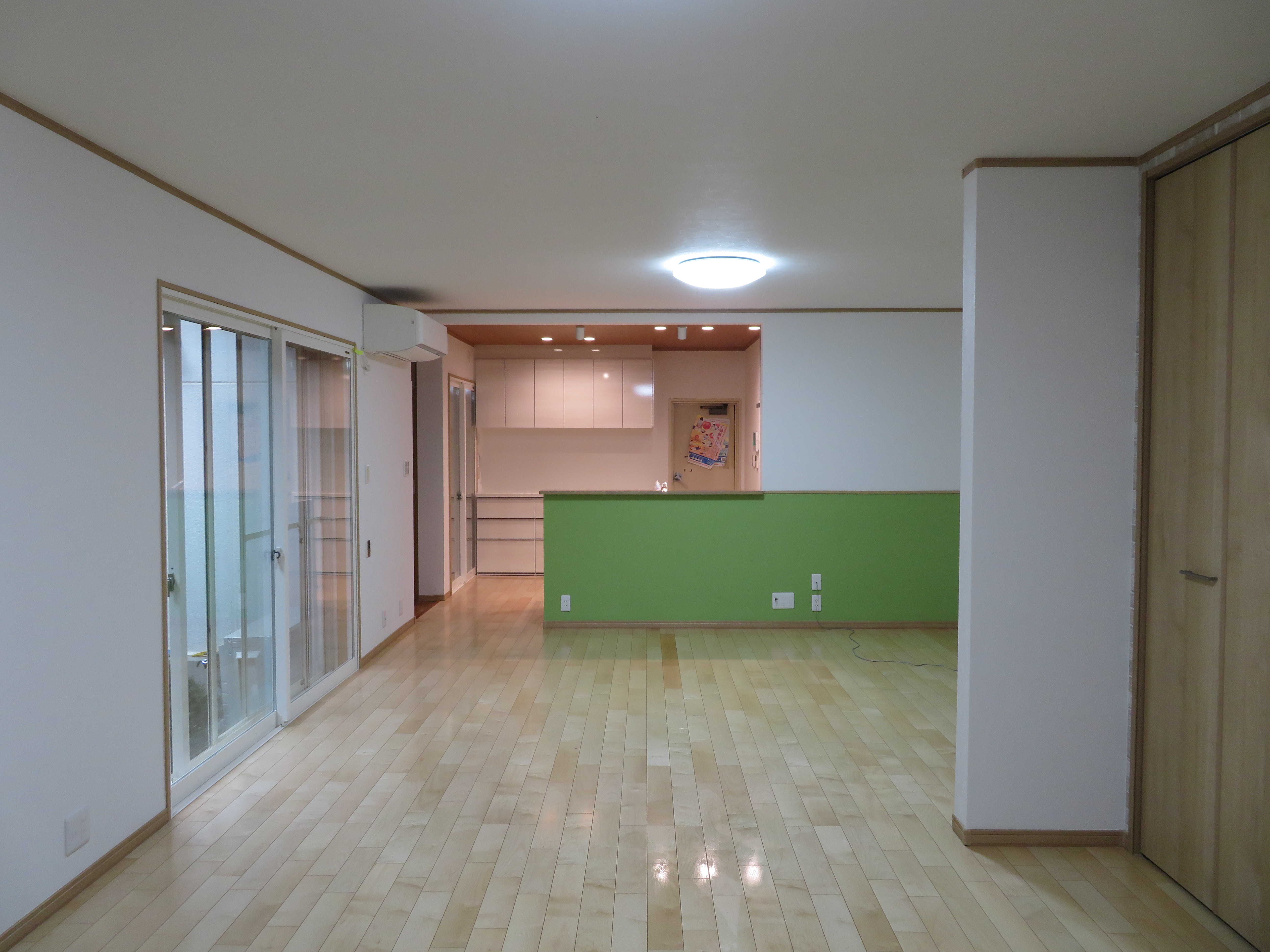 とてもあたたかくなり、明るい家になりました。