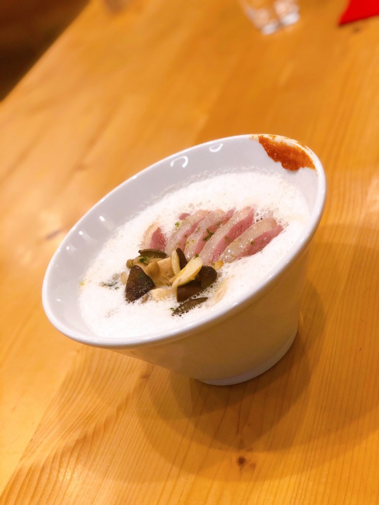 秋のフレンチラーメン　ごぼう×鴨×キノコ