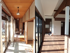 梁見せ天井！劇的な二世帯リフォーム完成しました！！