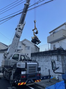 高台の増築工事が始まりました！