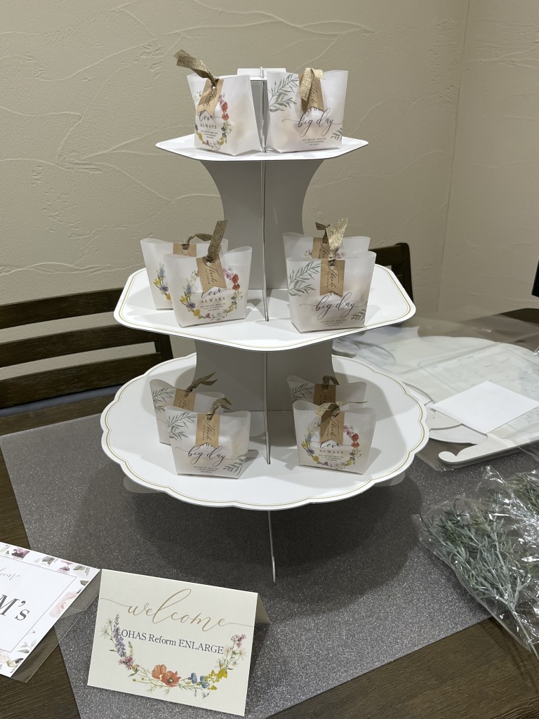 受付に置く来場特典