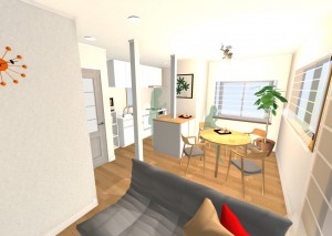 柱や筋かいを生かした戸建のフルリノベーション！