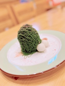 カフェ💛エンラージ＊「抹茶の生搾りモンブラン」は今月まで♪