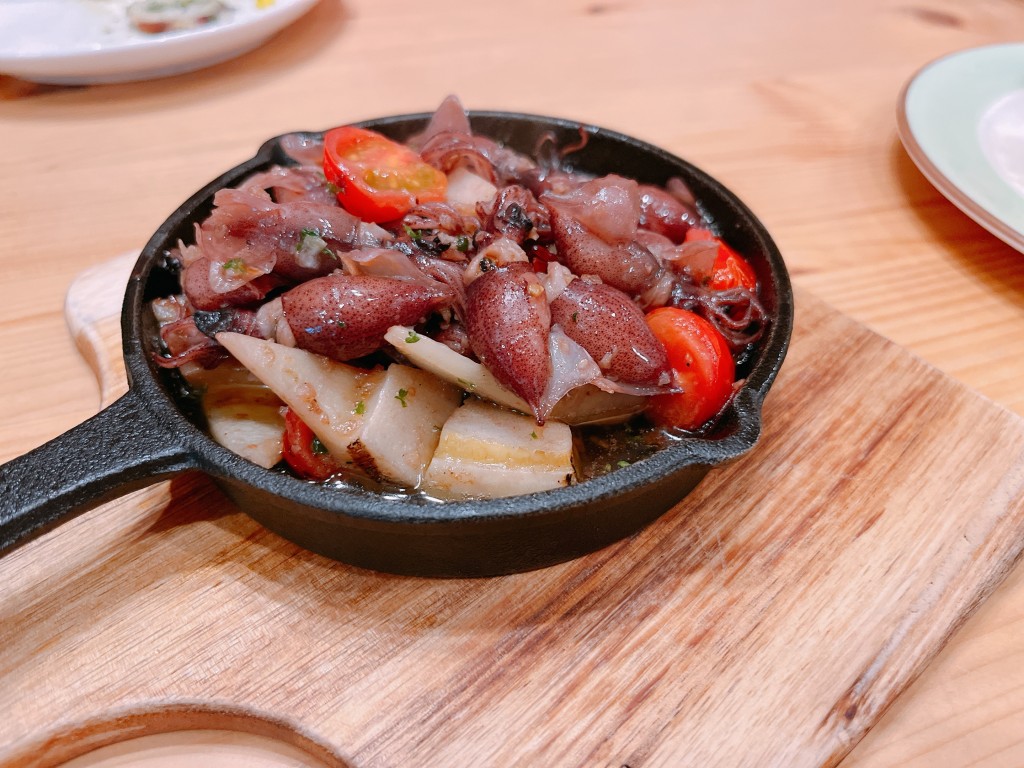 ホタルイカと筍のアヒージョ