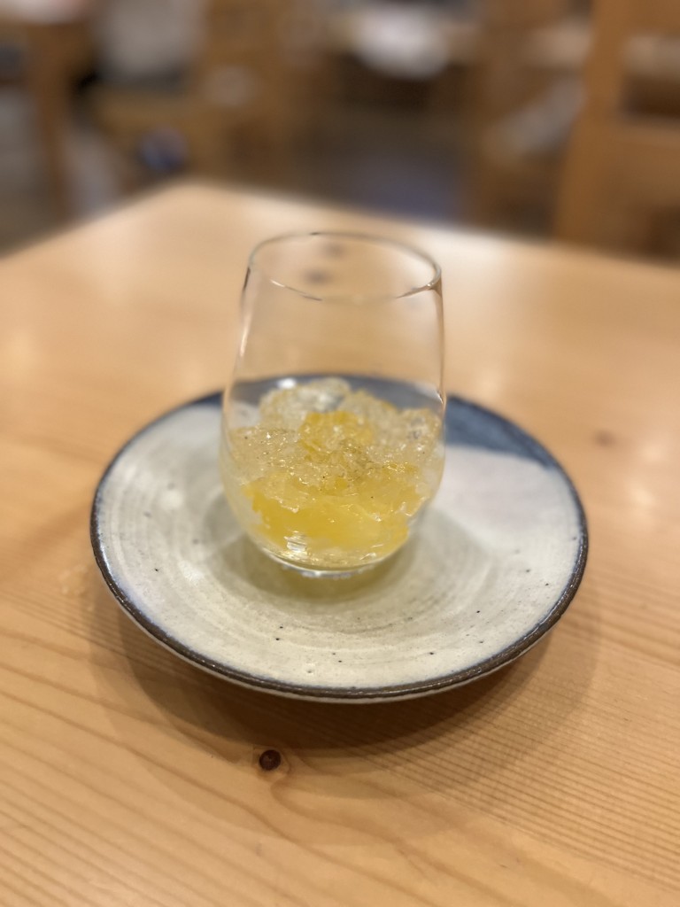 甘夏と白ワインゼリー