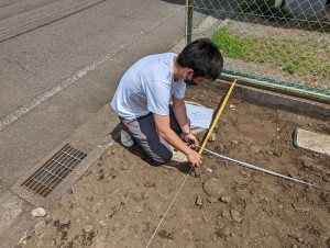 新築着工前の地縄張り！