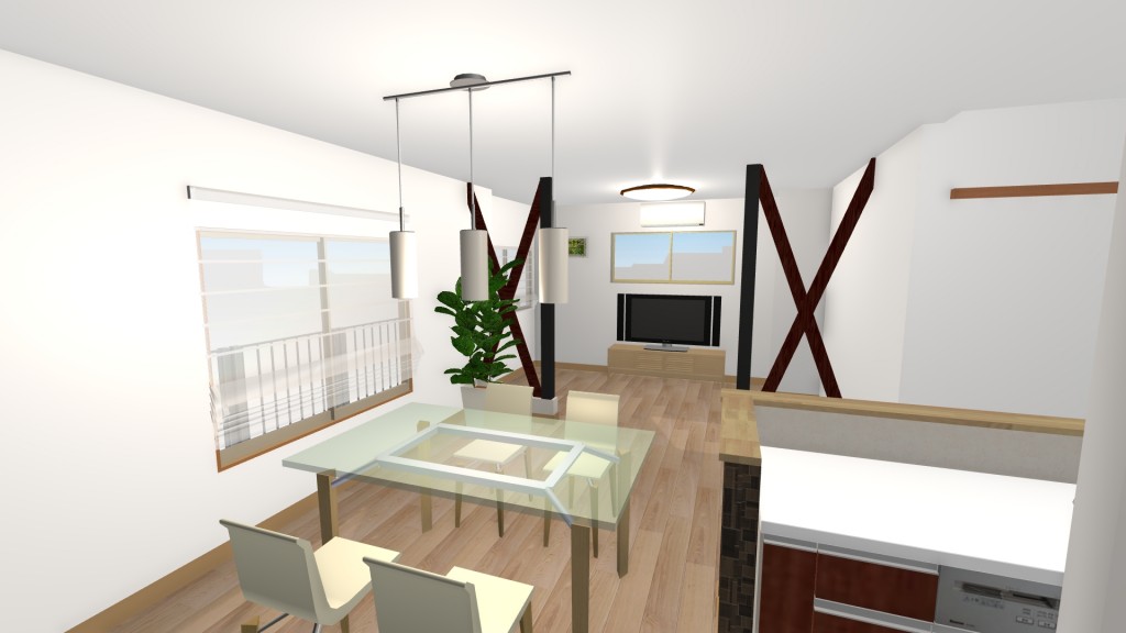 キッチン－リビング2