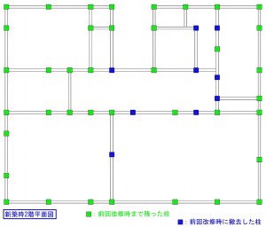 柱キープラン(新築時)