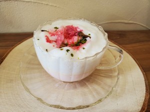 桜ラテ