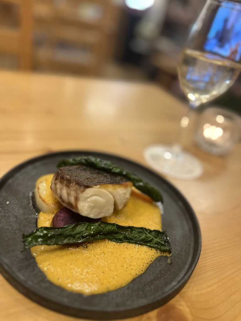 目鯛のポワレ　アメリケーヌソース