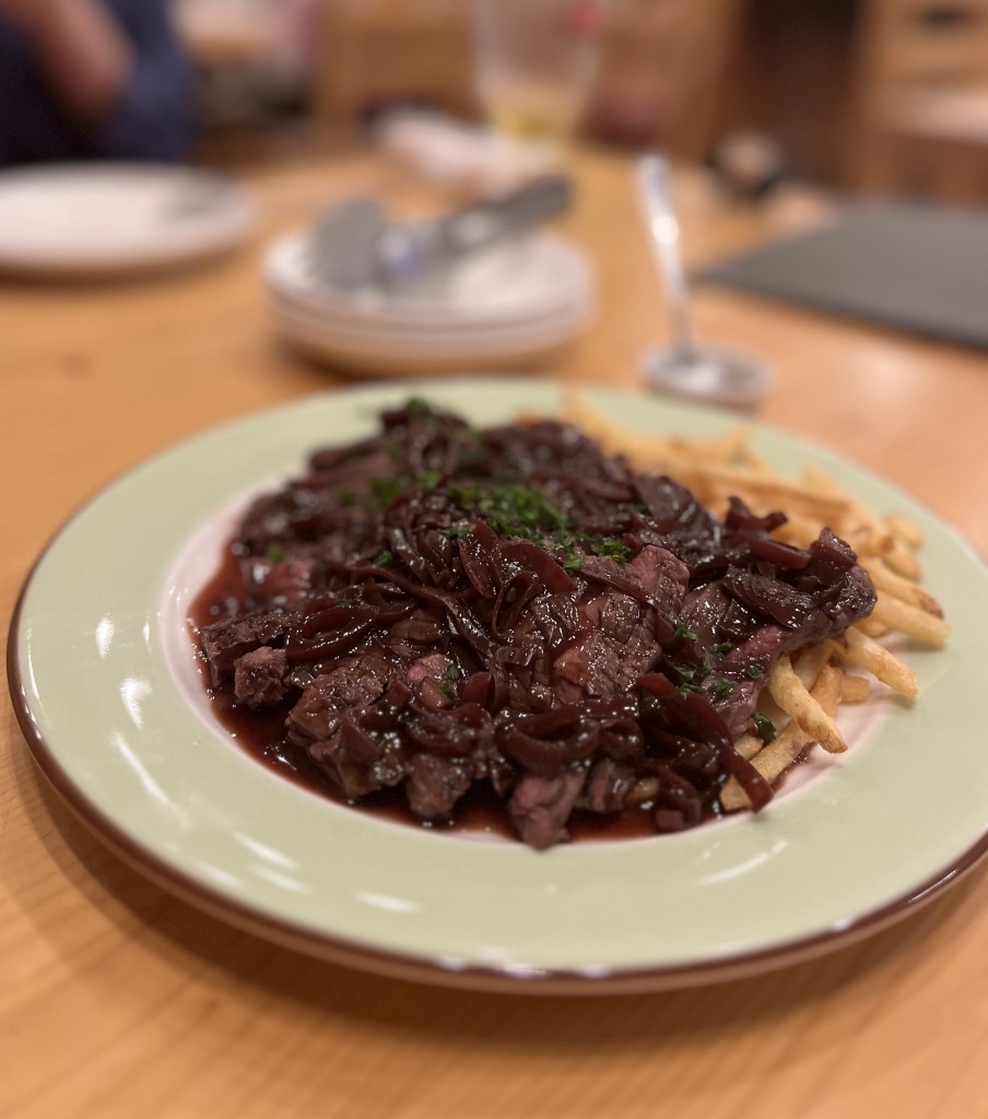 牛ハラミステーキ エシャロットソース~ポテトフライを添えて~