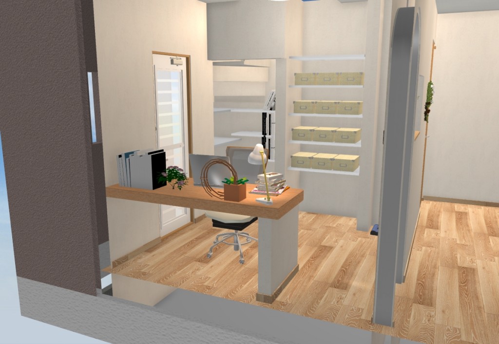 ワークデスク補強