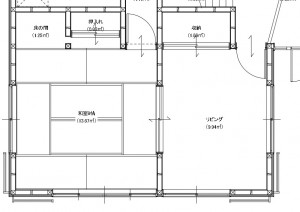 ①既存和室リビング→LDK