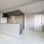 「家事ラク・モノトーン」がテーマのマンションデザインリノベーション