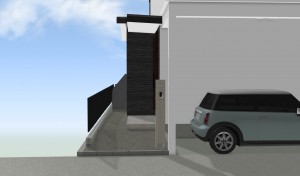 玄関アプローチ②