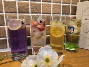 【北野支店】春のフルーツフラワードリンク